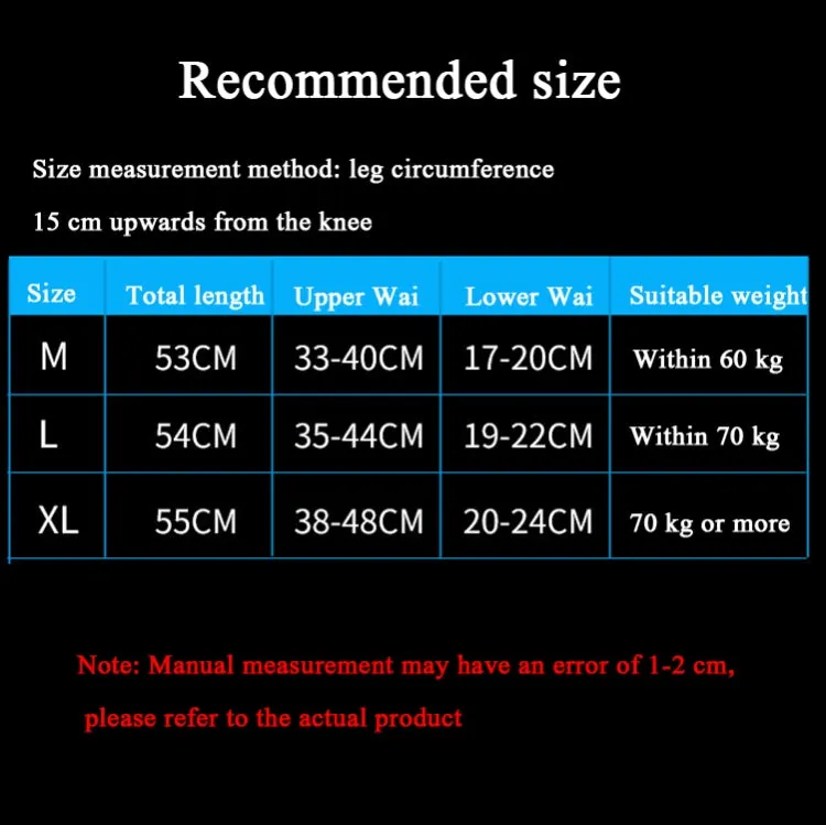 A Pair  Extended Sports Knee Pads Thigh and Calf Cover Outdoor Climbing Football Basketball Riding Protective Gear, Specification: L  (Blue)