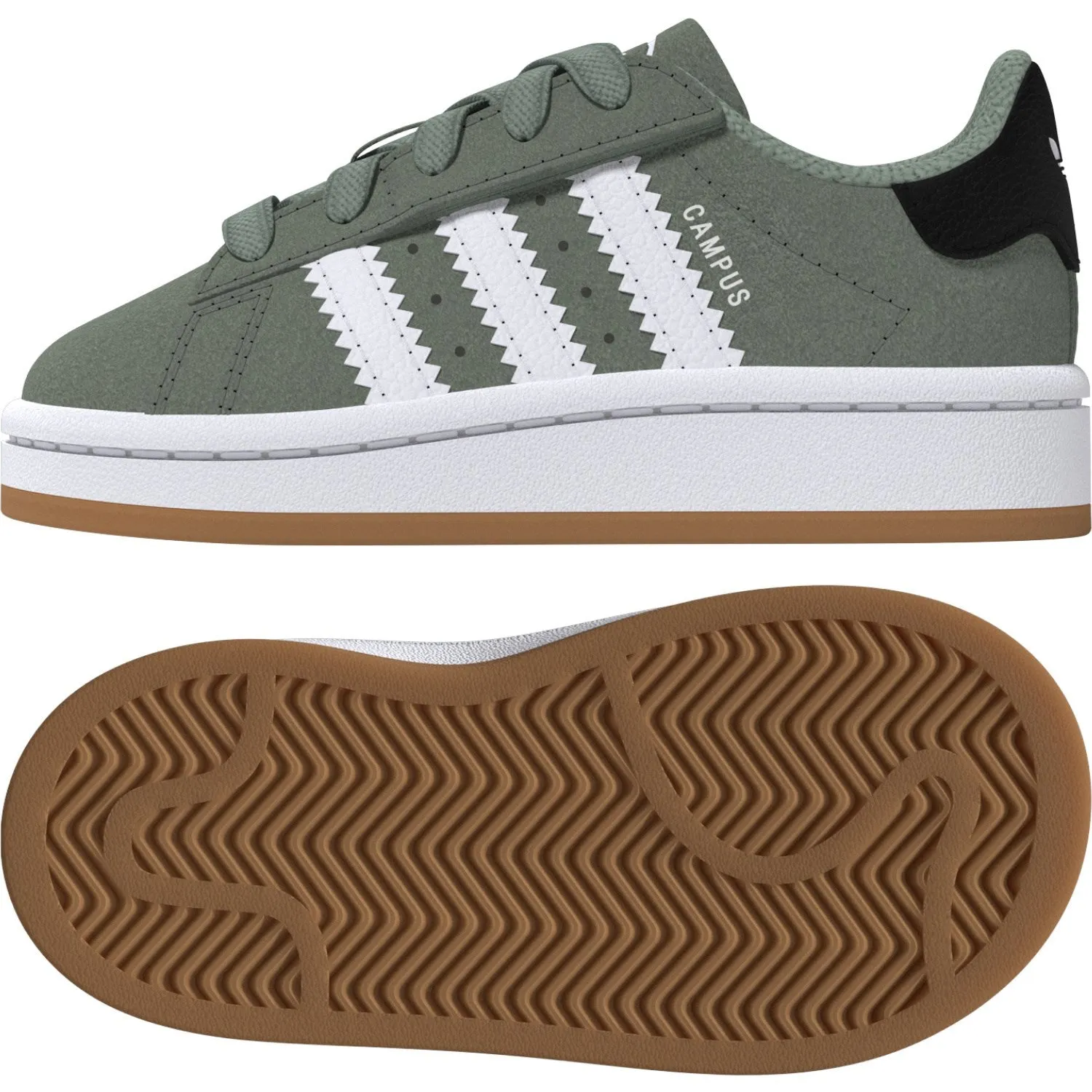 adidas Originals Silver Green/Ftwr White/Gum 2 Campus 00S Cf El I Sneakers