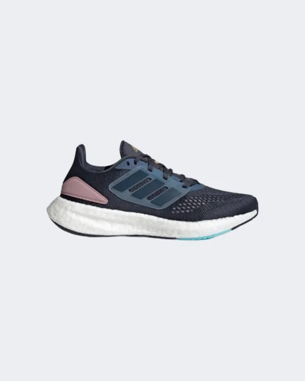 Adidas Pureboost 23 Women Running Shoes Navy/Steel/Mauve Hq1460