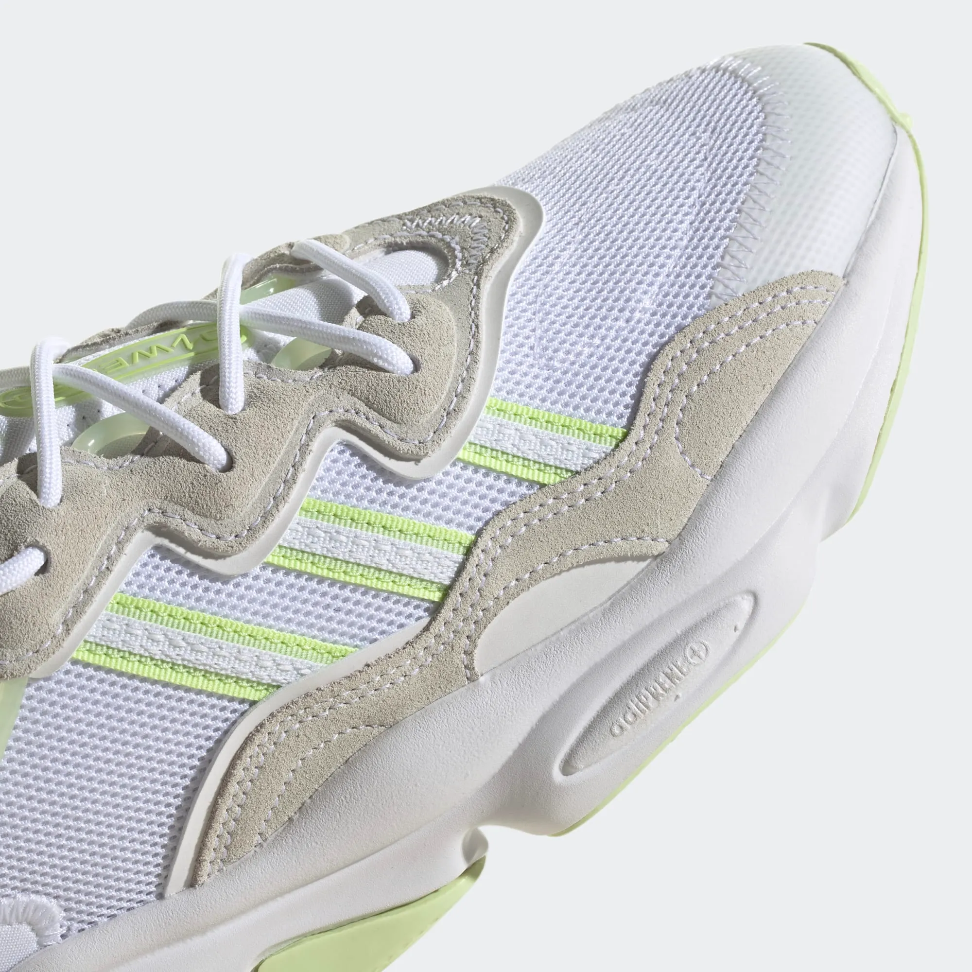 Adidas Women's Ozweego Shoes - Cloud White / Almost Lime / Pulse Lime