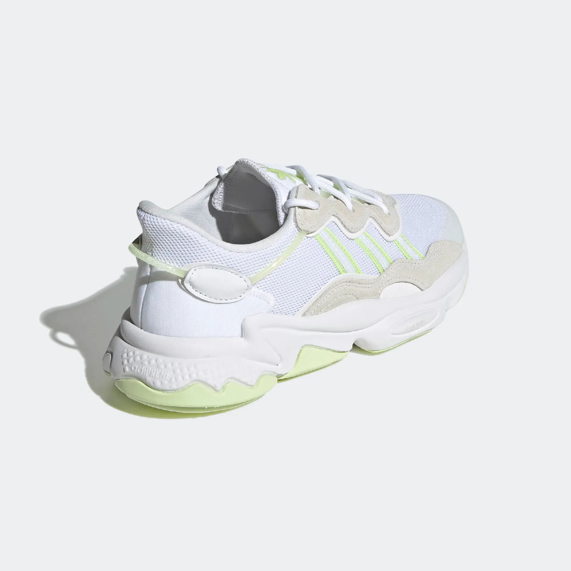 Adidas Women's Ozweego Shoes - Cloud White / Almost Lime / Pulse Lime