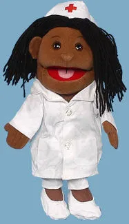 African-American Nurse Puppet (Movable Mouth)