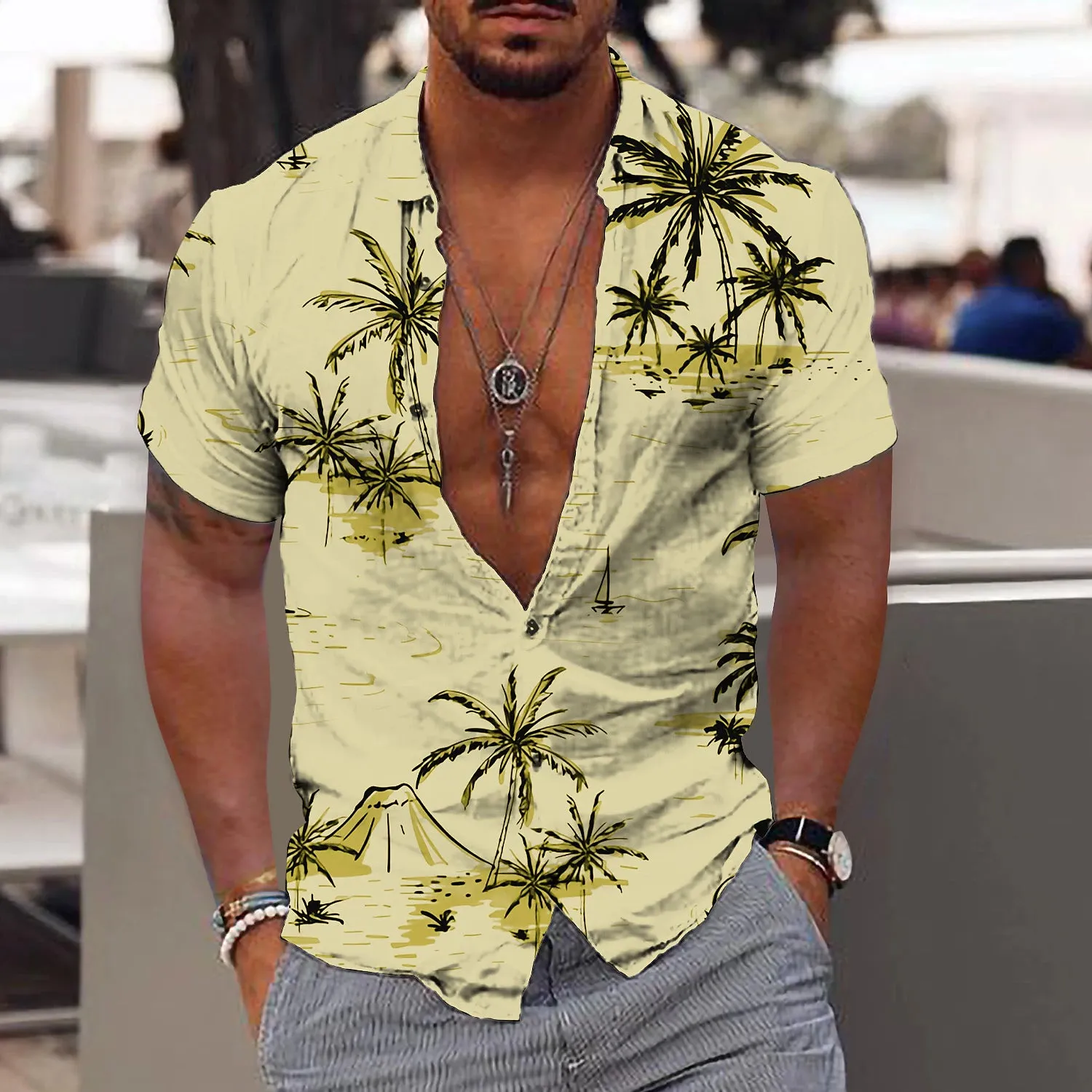 Aloha Vibes Men's Graphic Hawaiian Shirt - Limited Edition Lincoln Shirt