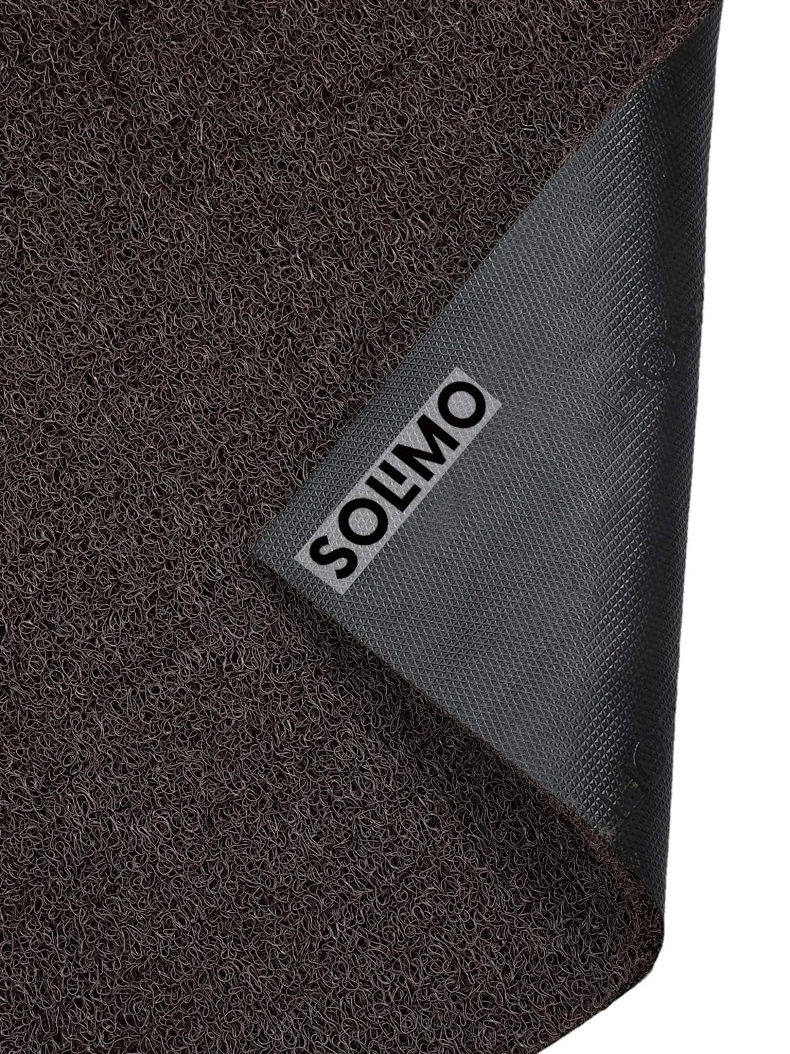 Amazon Brand - Solimo Rubber Modern Anti Slip Door Mat - Large Size, 24"x48" (Brown), Rectangular