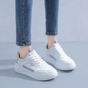 Amozae-2024 BKQU Fashion Women's Sneakers Platform Sports Shoes White running Sneakers Chunky Sneakers Shoes Tennis Female Basket