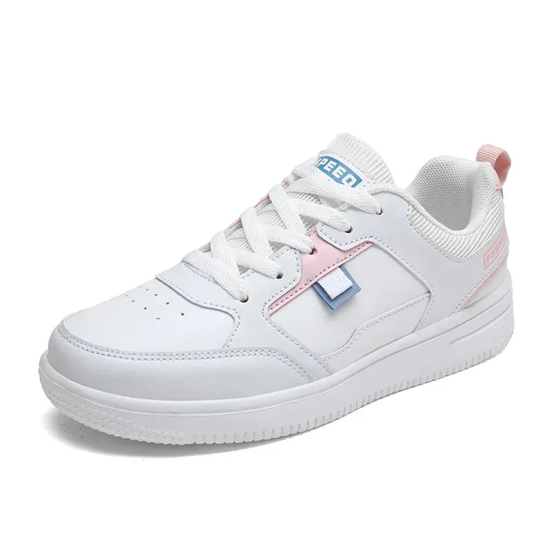 Amozae-2024 BKQU Fashion Women's Sneakers Platform Sports Shoes White running Sneakers Chunky Sneakers Shoes Tennis Female Basket