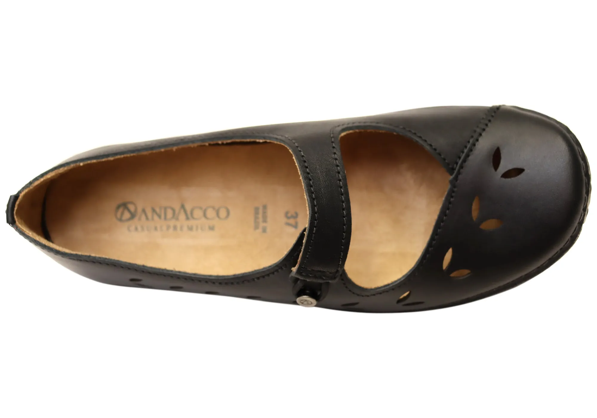 Andacco Kezia Womens Comfortable Leather Shoes Made In Brazil