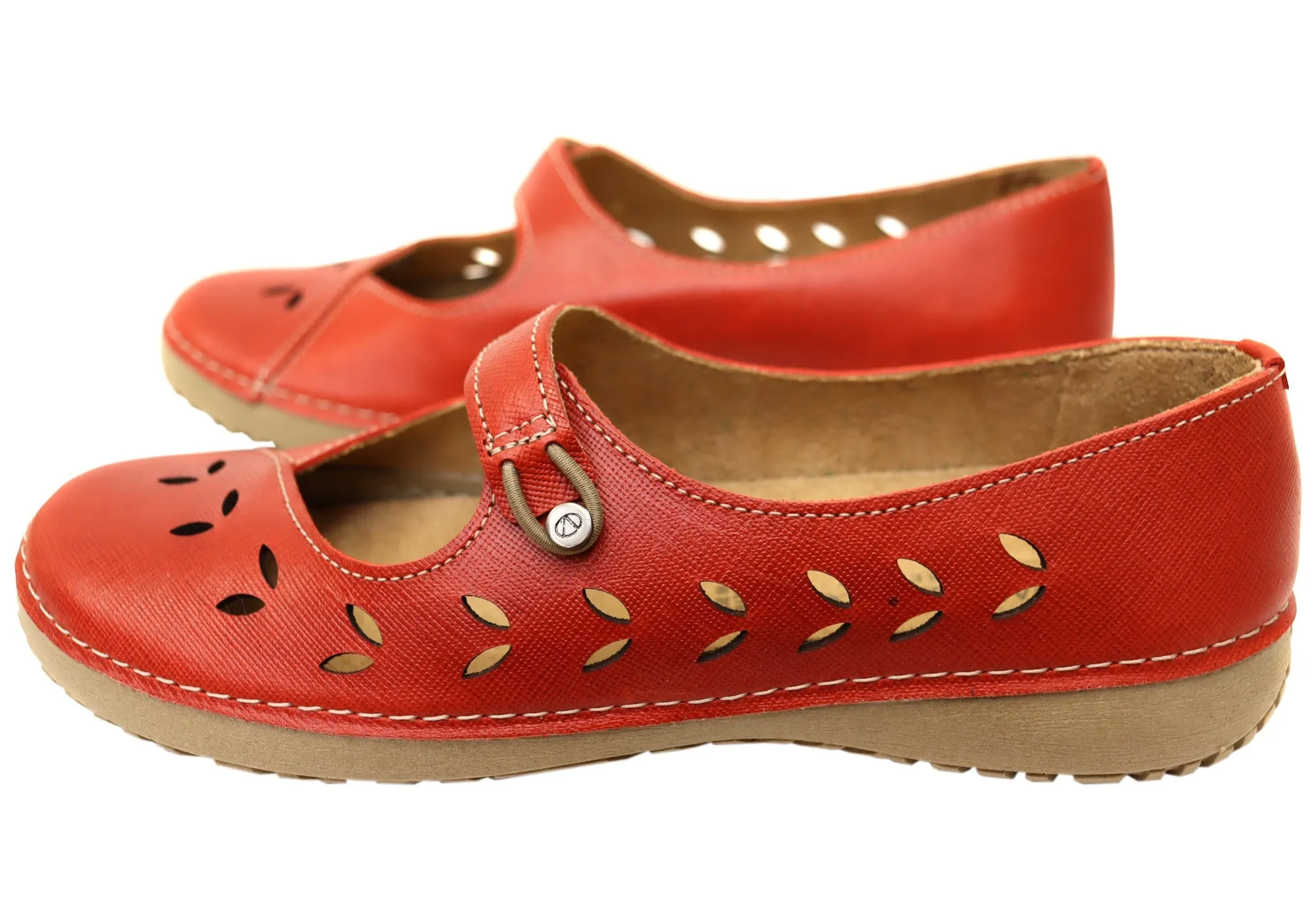 Andacco Kezia Womens Comfortable Leather Shoes Made In Brazil