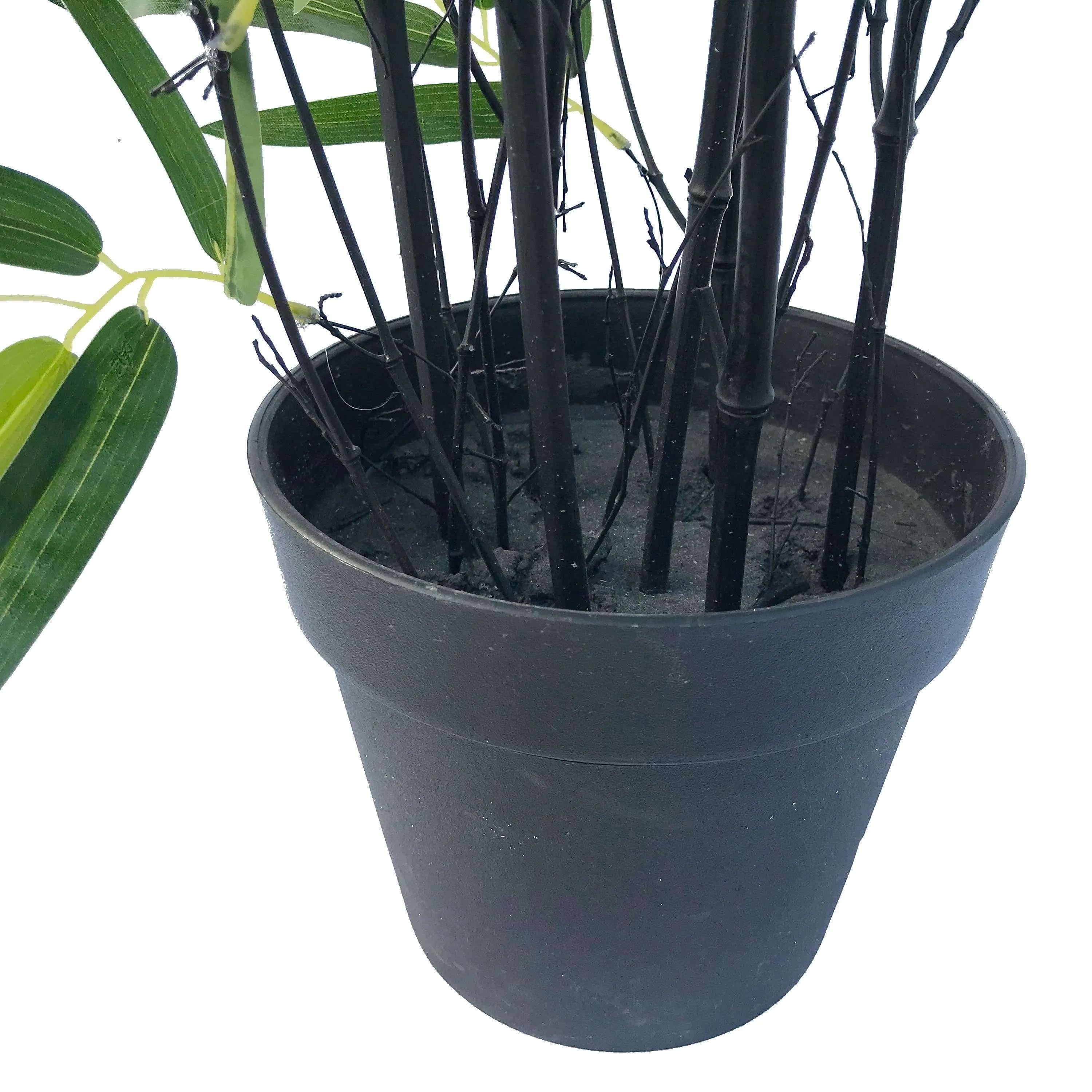 Artificial Bamboo Plant Black Bamboo 180cm Real Touch Leaves