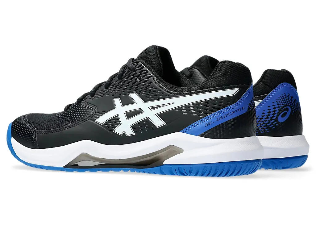 Asics Gel Dedicate 8 Tennis Shoe | Black/Tuna Blue