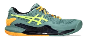 Asics Gel-Resolution 9 Celadon/Safety Yellow Padel Shoes