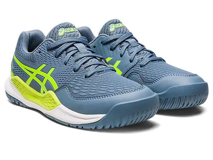 Asics Gel Resolution 9 GS (Steel Blue/Hazard Green)