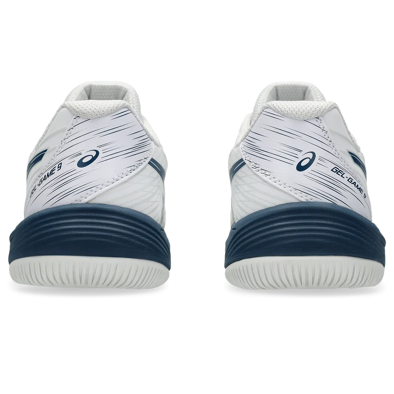 Asics Junior Gel Game 9 Tennis Shoes White Mako Blue