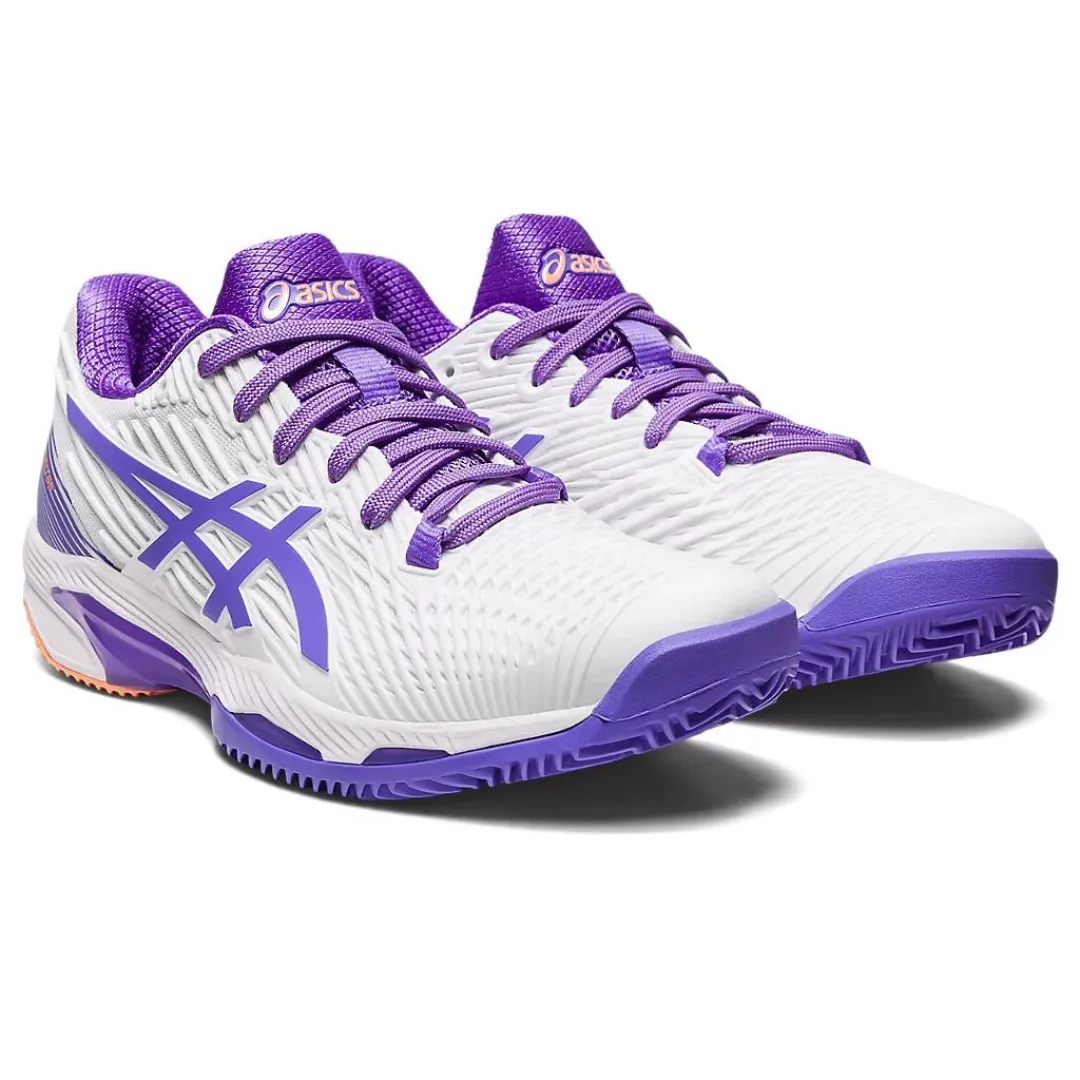 Asics Solution Speed FF 2 Clay Women's Tennis Shoes - White/Amethyst