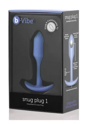 B-Vibe Snug Plug 1 Silicone Weighted Butt Plug