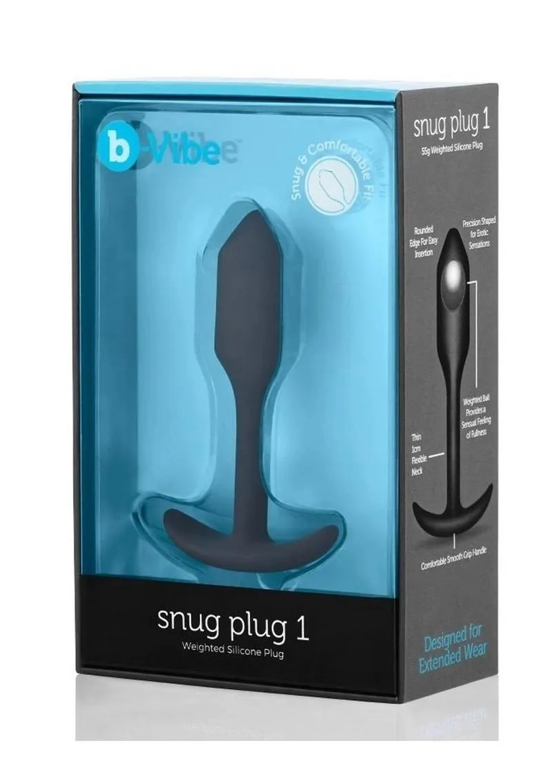 B-Vibe Snug Plug 1 Silicone Weighted Butt Plug