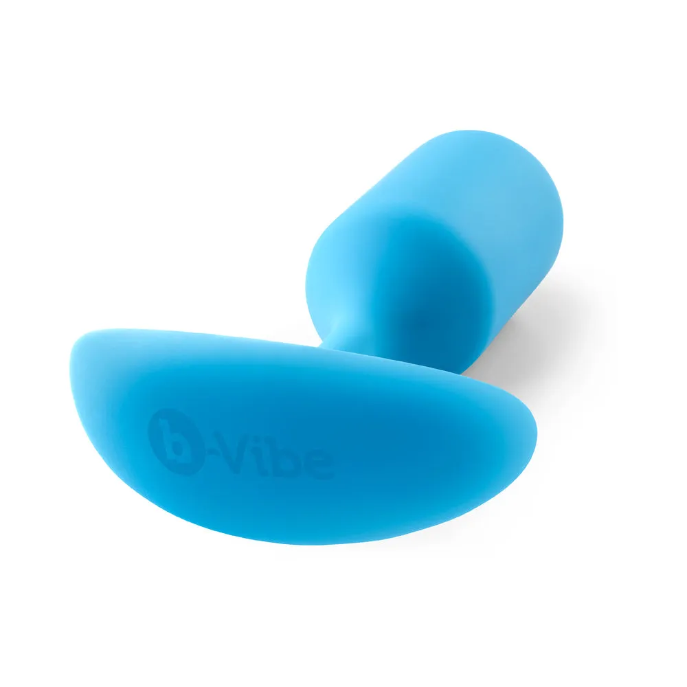 b-Vibe Snug Plug 3 Weighted Silicone Anal Plug Teal