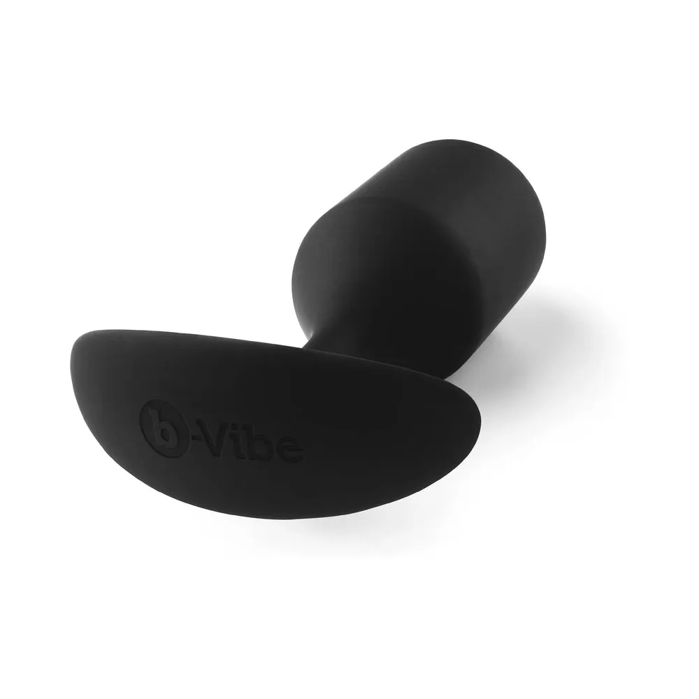 b-Vibe Snug Plug 4 Weighted Silicone Anal Plug Black