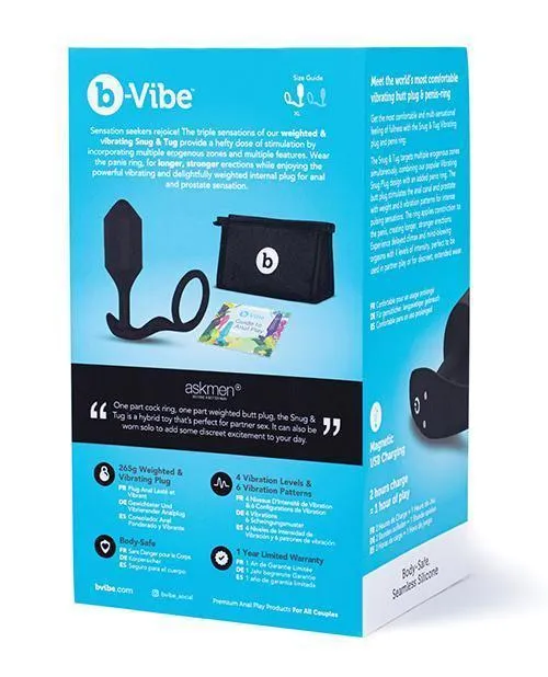 B-vibe Vibrating Snug & Tug - Black