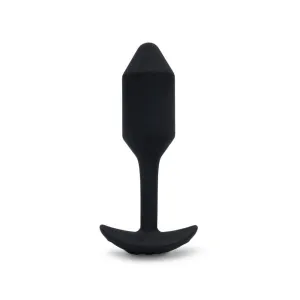 b-Vibe Vibrating Snug Plug Black Medium