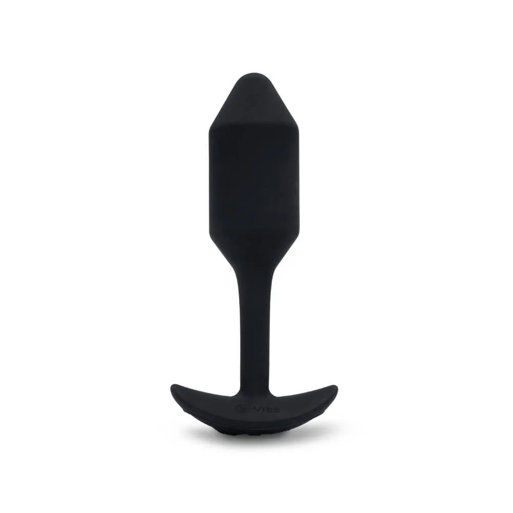 b-Vibe Vibrating Snug Plug Black Medium