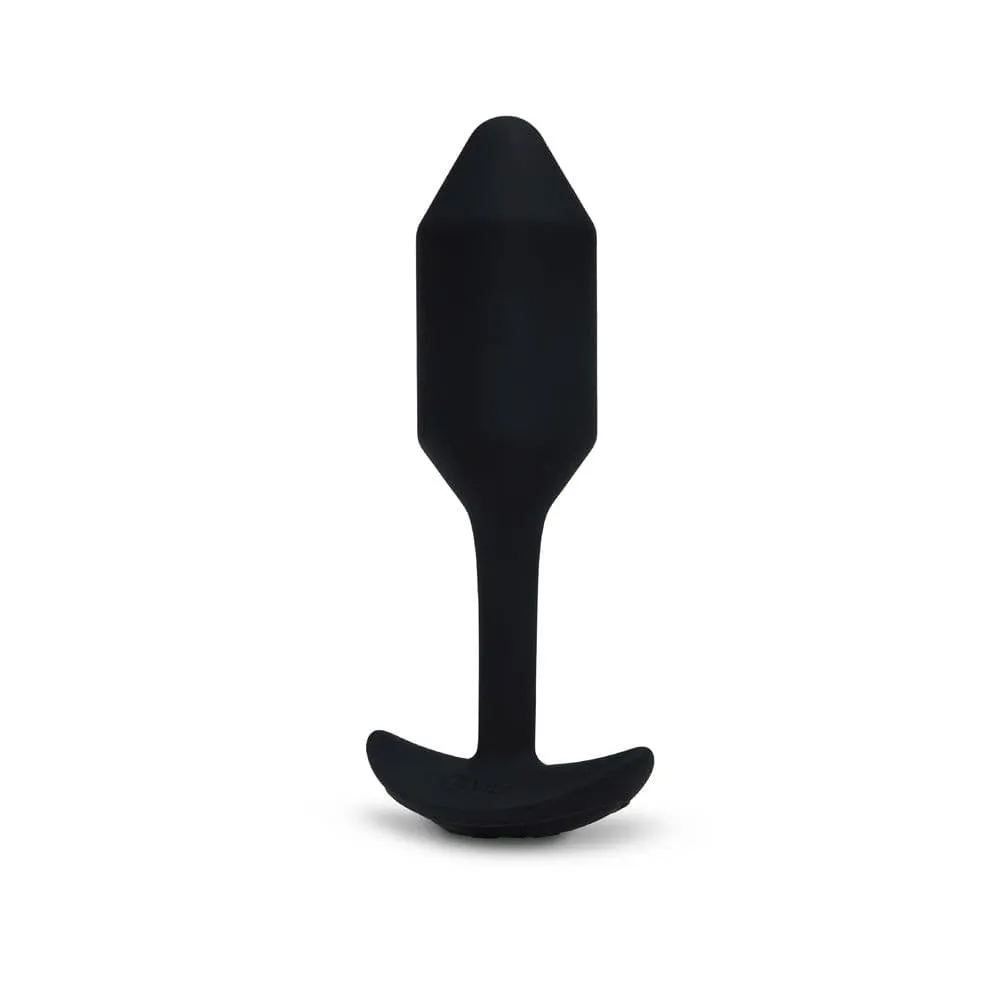 b-Vibe Vibrating Snug Plug Black Medium