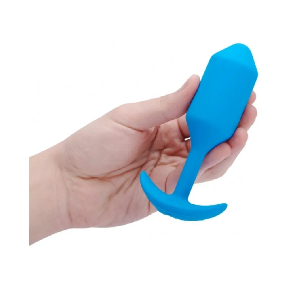 b-Vibe Vibrating Snug Plug - Blue Large