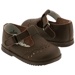 Baby Toddler Girls Brown Eyelet Design Mary Jane Trendy Shoes Size 1-7