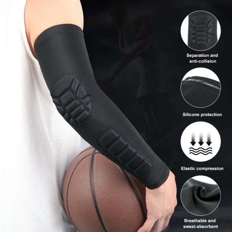 Basketball Sleeve Cellular Anti-collision Anti-slip Compression Elbow Protective Gear, Size:XL(Blue)