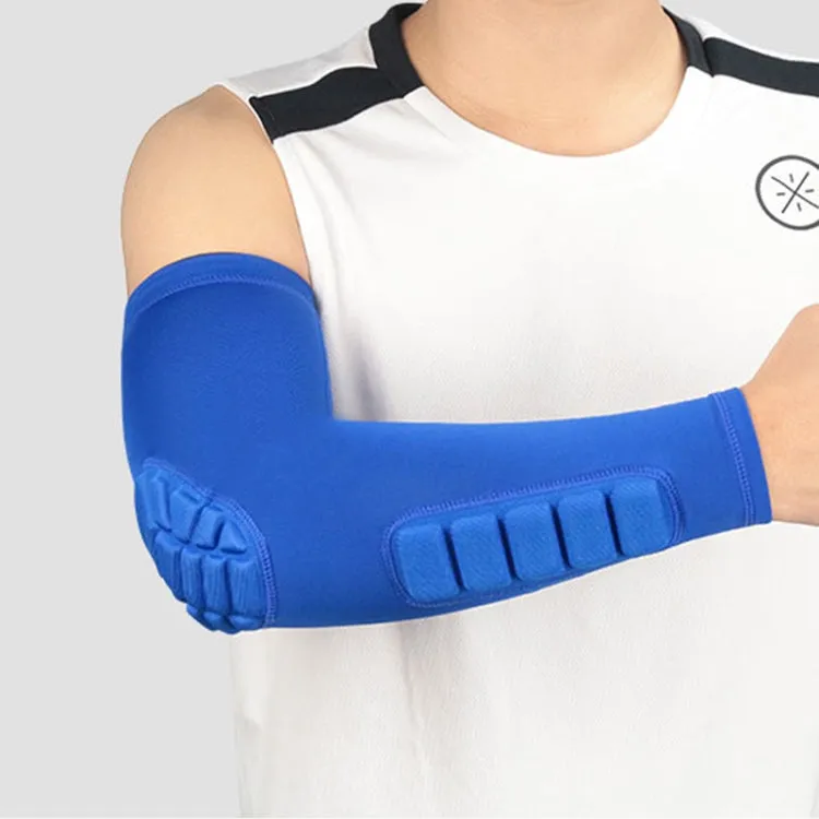 Basketball Sleeve Cellular Anti-collision Anti-slip Compression Elbow Protective Gear, Size:XL(Blue)