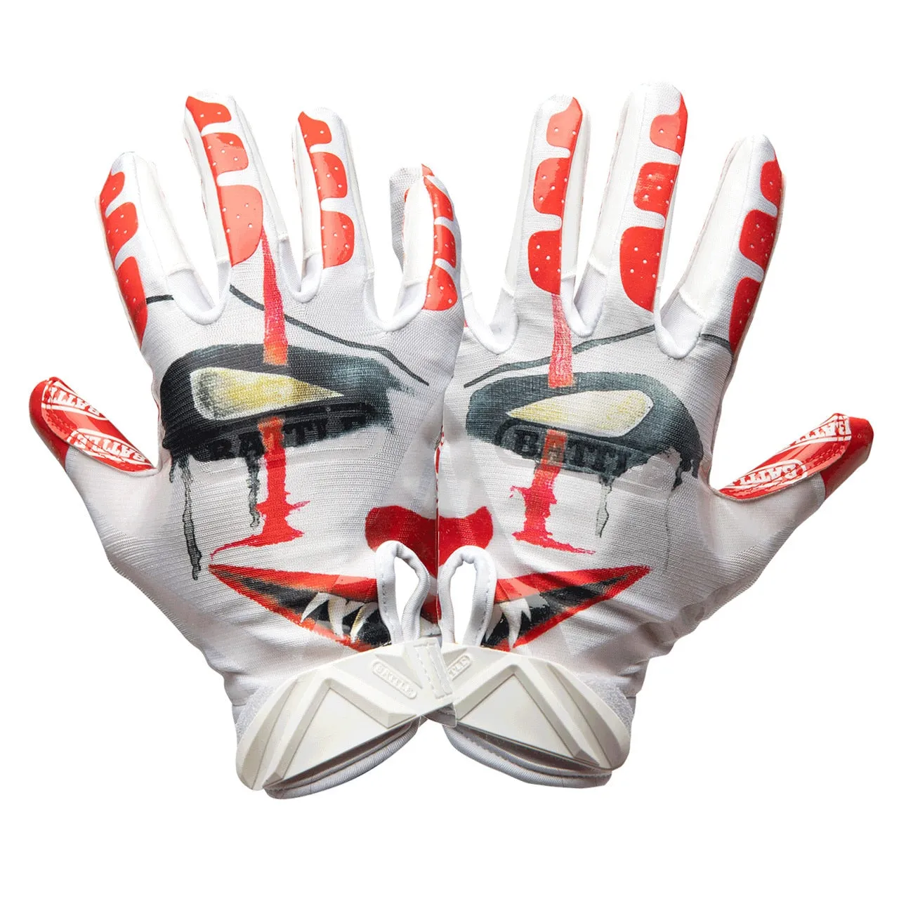 Battle Adult Clown Football Gloves