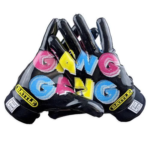 Battle Senior Double Threat Gang Gang Receiver Football Gloves