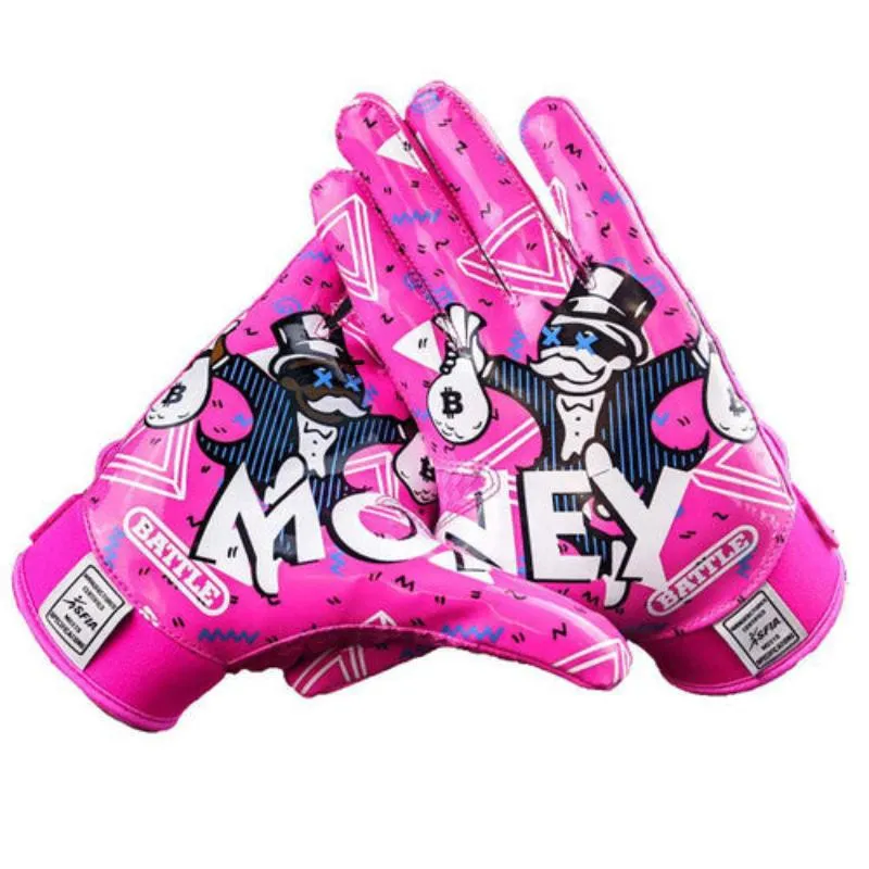 Battle Senior Money Man 2.0 Receiver Football Gloves