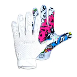 Battle Senior Triple Threat Graffiti Receiver Football Gloves