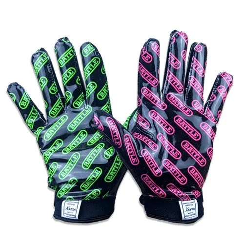 Battle Youth Nightmare 2.0 Cloaked Receiver Football Gloves