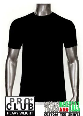 Black Pro Club Short Sleeve Heavyweight Premium T Shirt