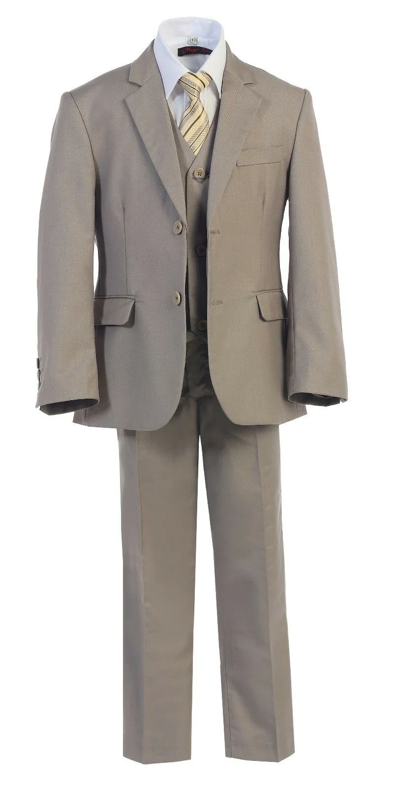 Boys Executive Light Khaki/Beige Suit