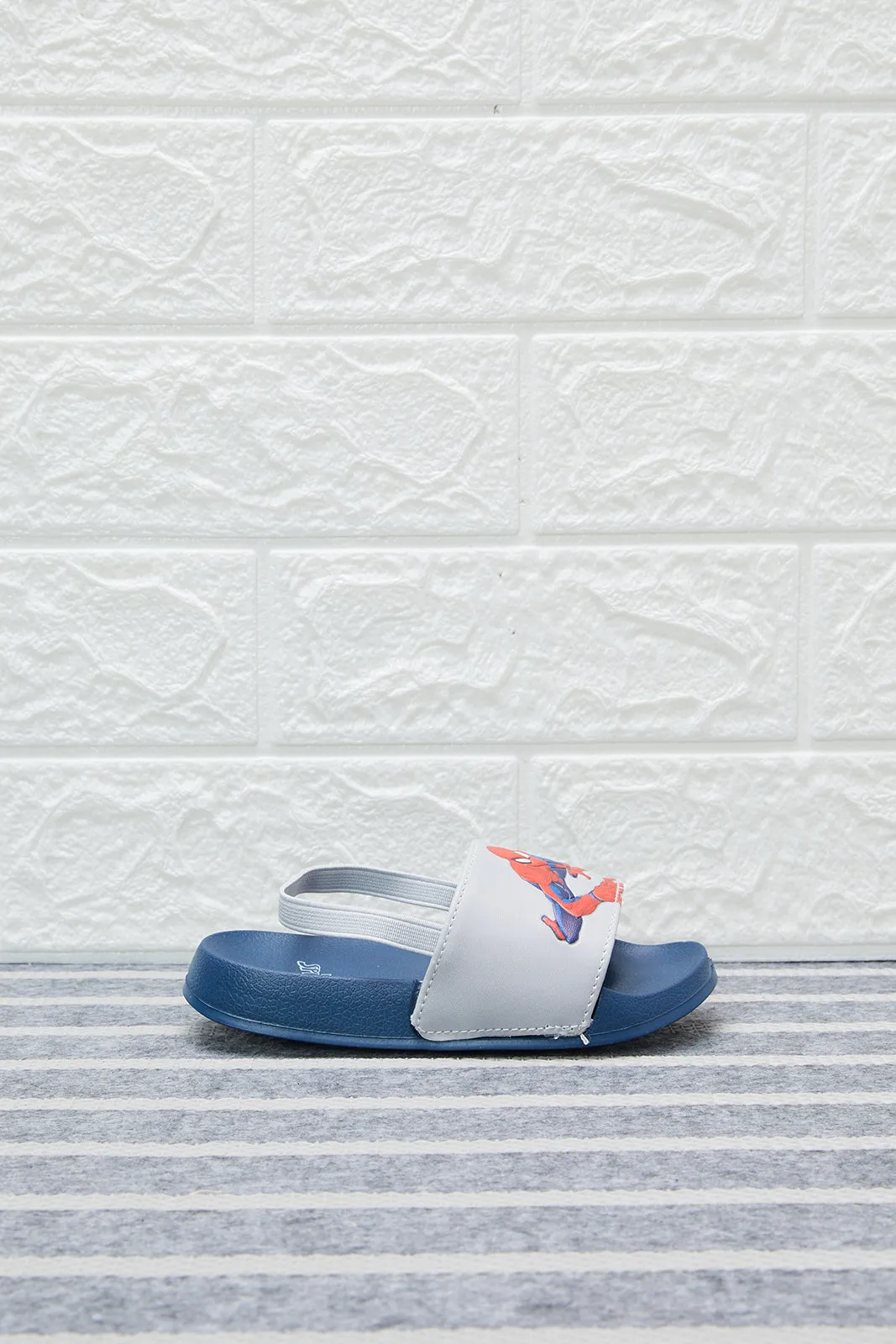 Boys Navy Spiderman Character Slide