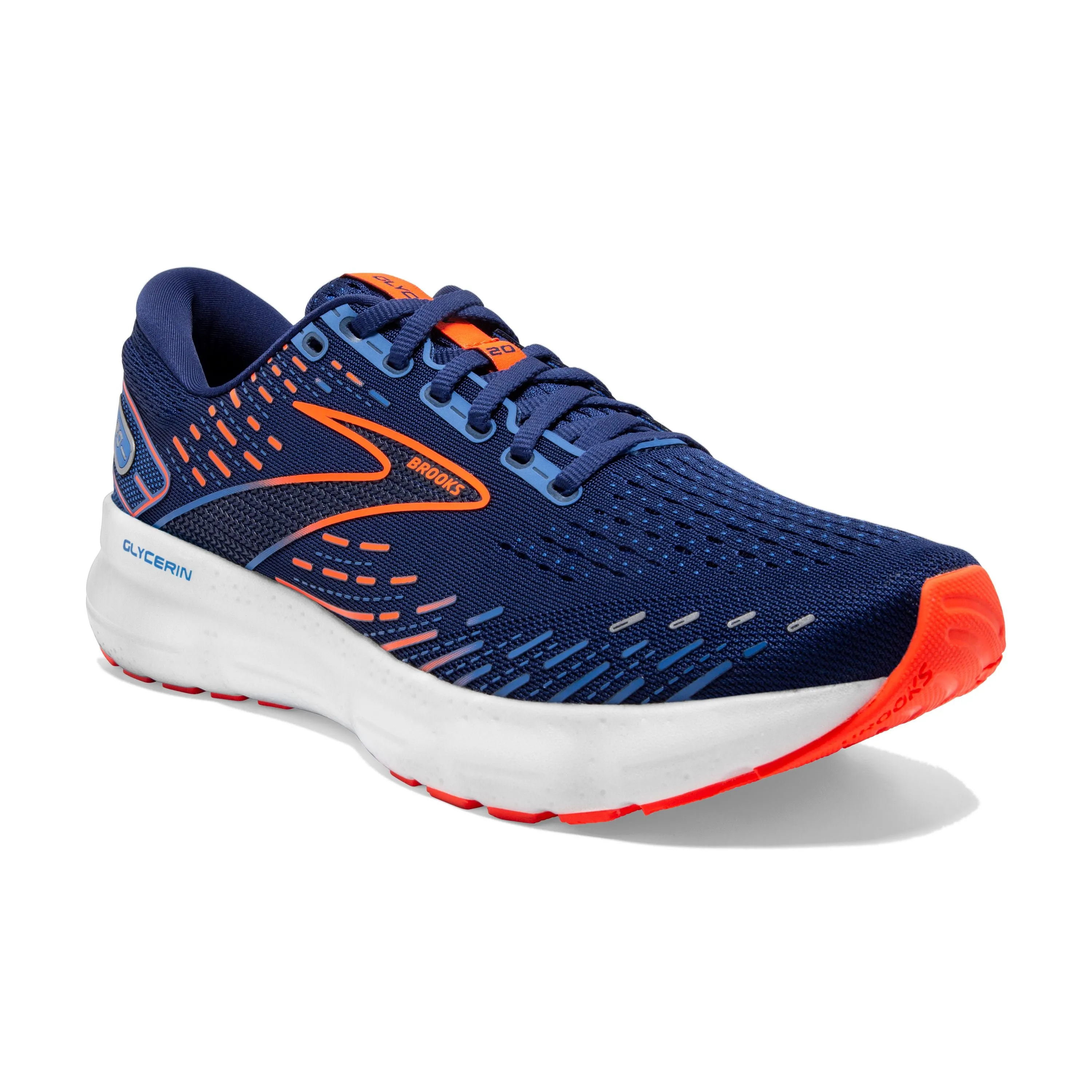 Brooks Mens Trainer Glycerin 20 Blue/Orange