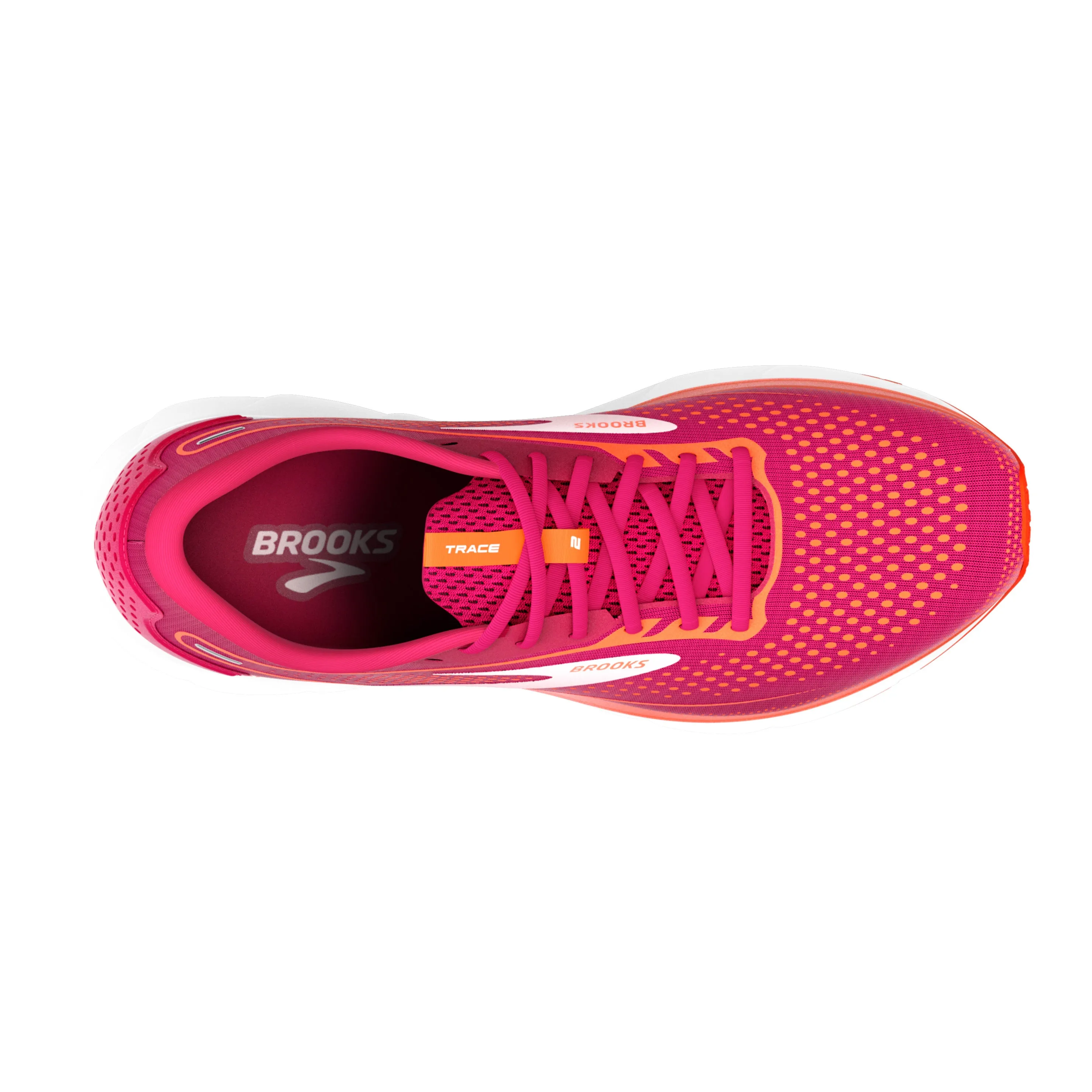 Brooks Womens Trace 2 Trainers Sangria/Red/Pink