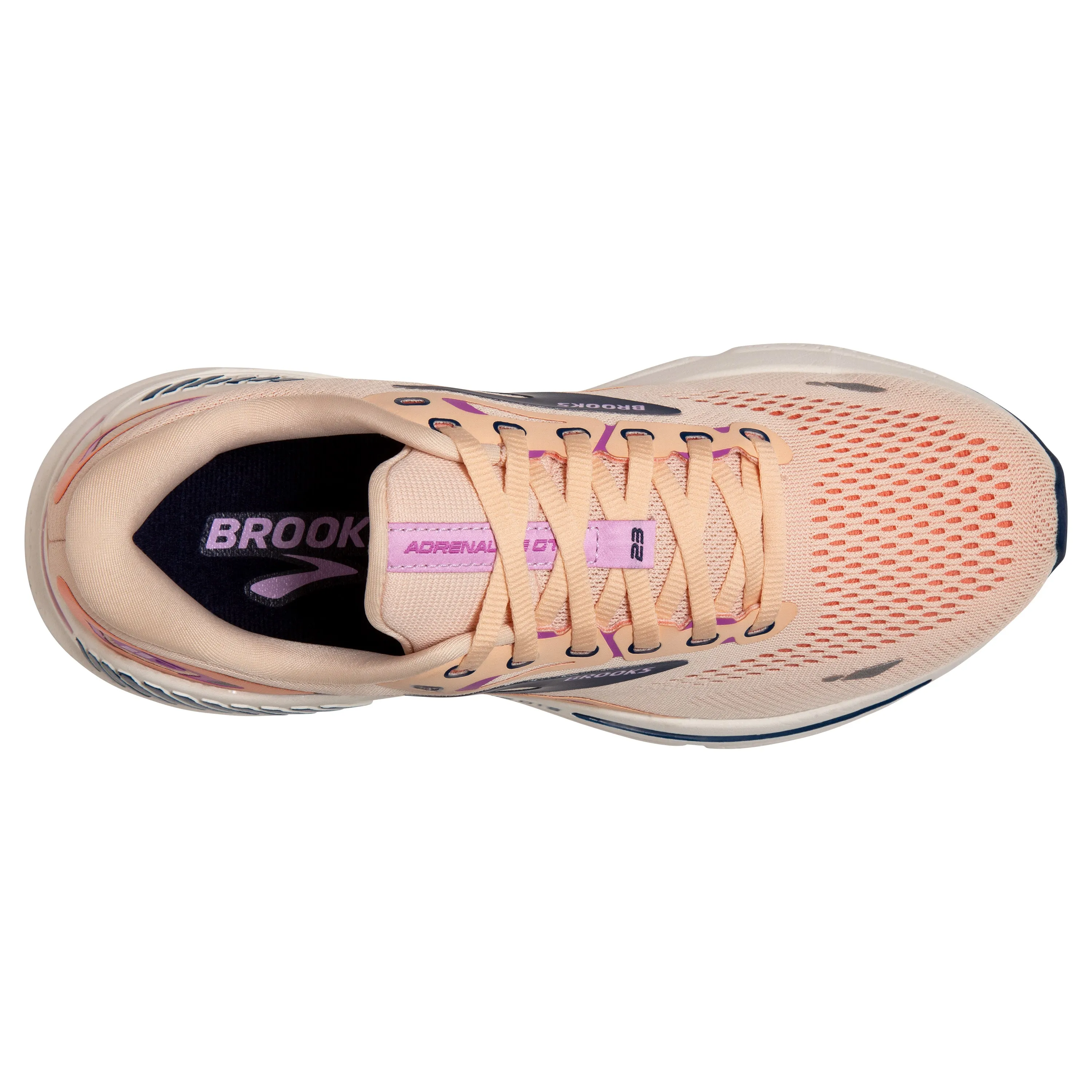 Brooks Womens Trainer Adrenaline GTS 23 Apricot/Estate Blue/Orchid