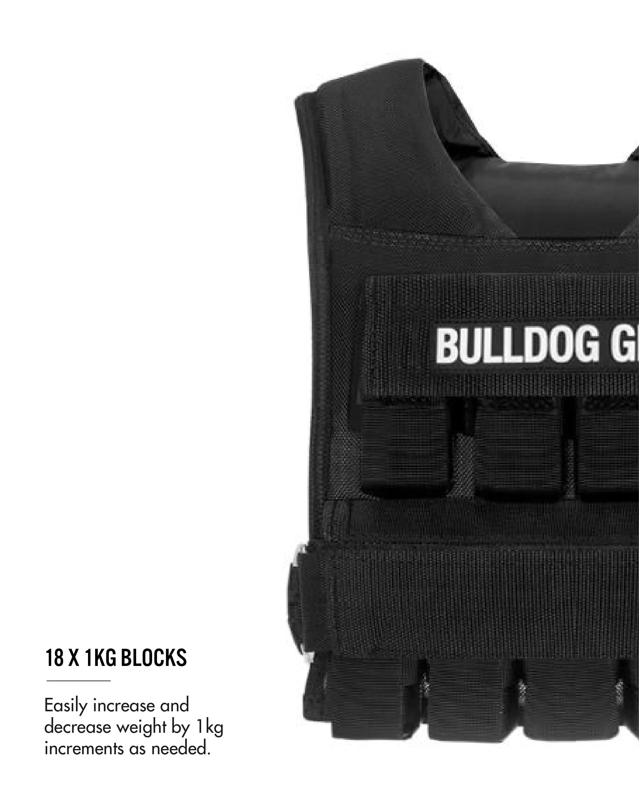 Bulldog Gear - 20kg Adjustable Weight Vest