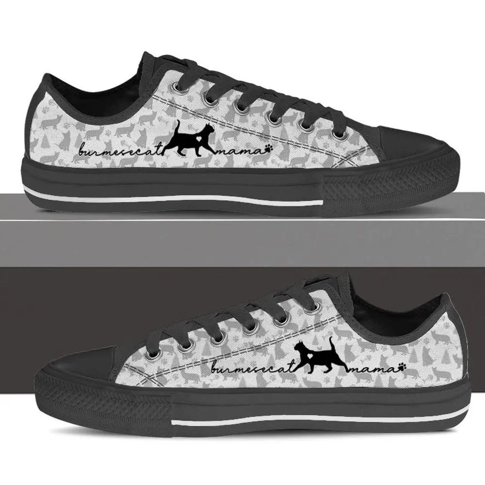 Burmese Cat Low Top Shoes - Sneaker For Cat Walking - Cat Lovers Gifts For Him Or Her, Cat Canvas Shoes