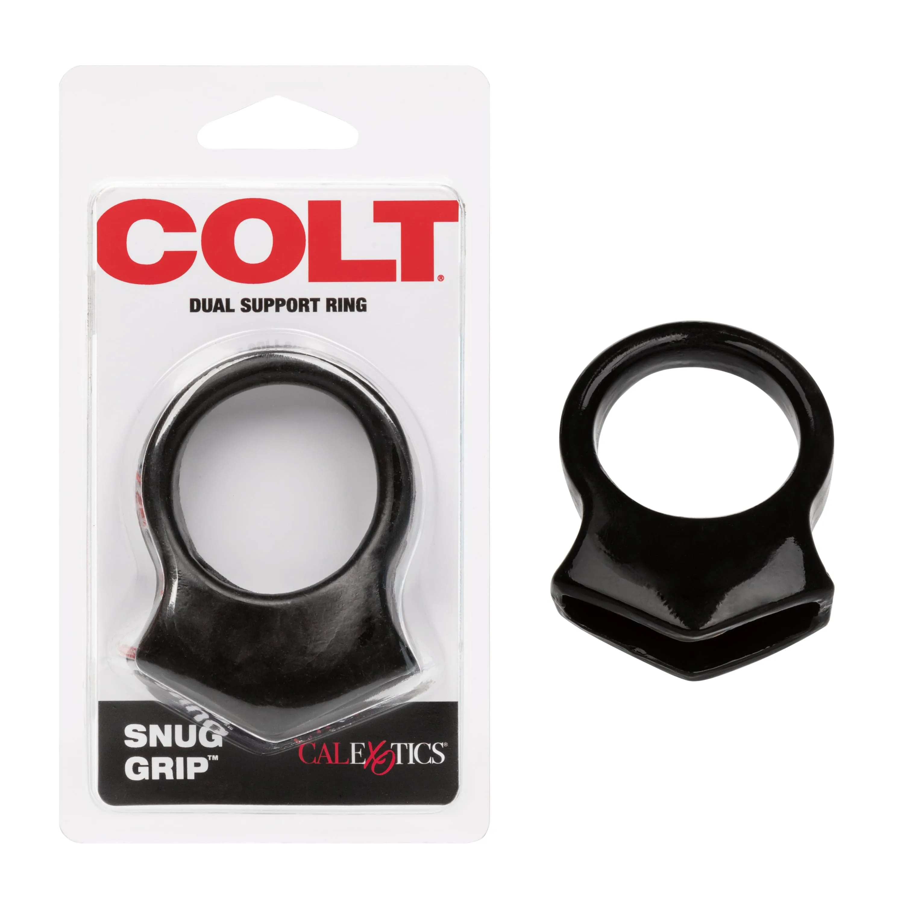 California Exotics - COLT Snug Grip Dual Support Cock Ring (Black)