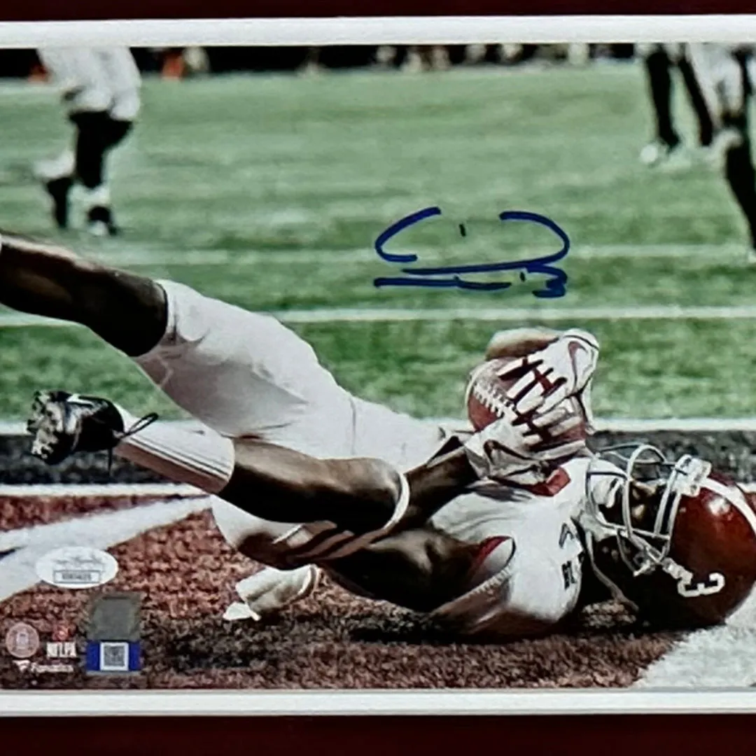 Calvin Ridley Hand Signed & Framed Alabama 8x10 Photo (JSA)