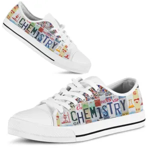 Chemistry License Plates Low Top Shoes, Teacher Shoes, Low Top Sneakers