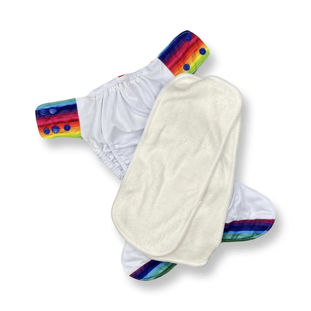 Cherrybottoms Pocket Nappy - Rainbow PUL