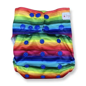 Cherrybottoms Pocket Nappy - Rainbow PUL