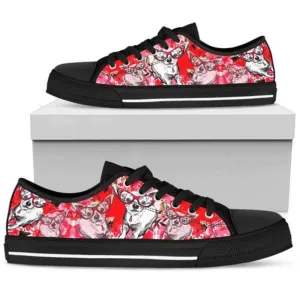 Chihuahua Low Top Shoes - Stylish & Sustainable Footwear, Dog Printed Shoes, Canvas Shoes For Men, Women