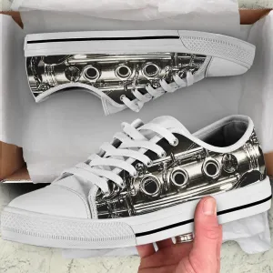 Clarinet Shortcut Low Top Shoes, Canvas Shoes Design, Low Top Sneaker